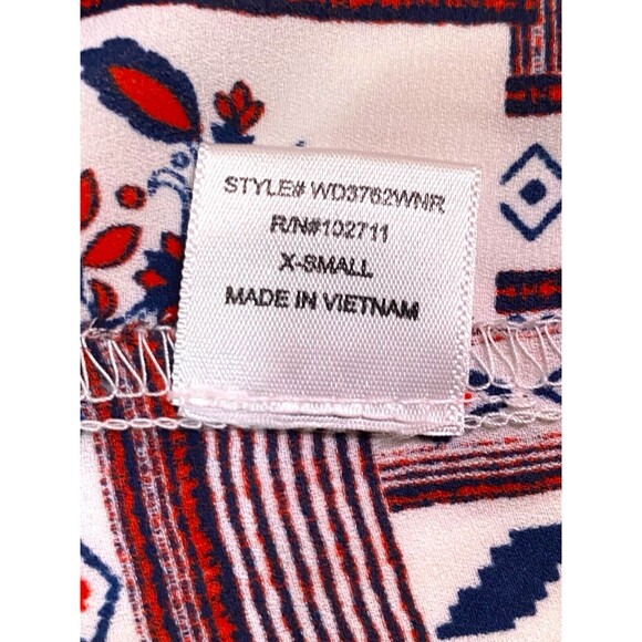 Harlowe & Graham Cardigan Boho Hi Low Womens Size XS Floral Aztec - Picture 5 of 9